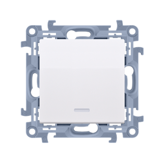 Imagine INTRERUPATOR ST  LED SIMPLU  ALB SIMON 10,FARA RAMA CW1L.01/11