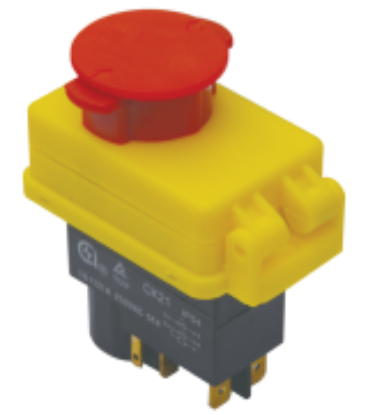 Imagine BUTON 12A 230VAC IP54 4 CONT  INTR  DE SIG CU RELEU  GALBEN SSTM-01