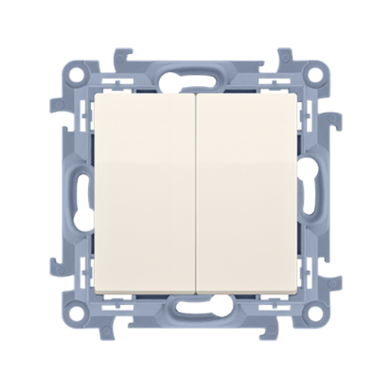 Imagine INTRERUPATOR ST  LED DUBLU  CREM SIMON 10,CW5BL.01/41 F RAMA