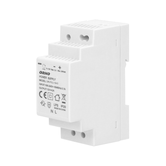 Imagine SURSA 24W, INTRARE 100-230VAC, IESIRE 2.0A, 12VDC, IP20, PE SINA, 2MD,OR-PSU-1643