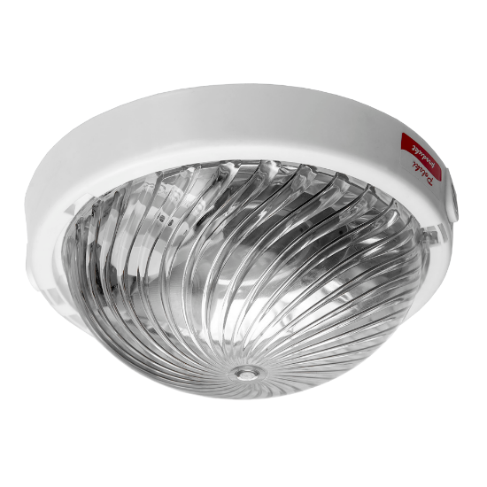 Imagine PLAFONIERAONIERA 1XE27 MAX 75W,  IP44, PLASTIC/POLICARBONAT, ALB/TRANSPARENT,  A2120-P