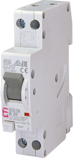 Imagine DIFERENTIAL 1MD,  10MA/TIP A, 1P+N B 20A, 6KA,  RCBO, KZS-1M