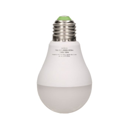Imagine BEC LED E27 A, 7W, 4000K/825LM, CU SENZOR DE MISCARE LA MICROUNDE,