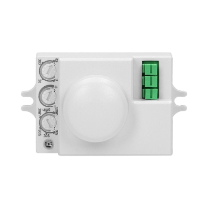 Imagine SENZOR MISCARE, 360GRD,RELEU CREPUSCULAR SI TEMPORIZATOR MINI, IP20, 1200W 230VAC, ALB,MIN 10SEC-MAX