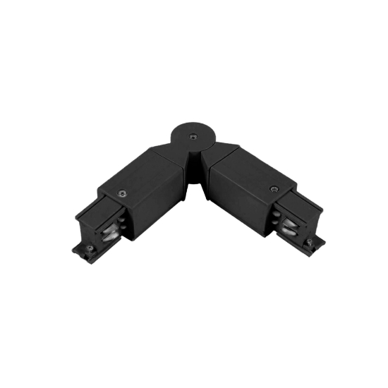 Imagine CONECTOR REGLABIL SINA SPOT, 2C/ , TIP L MOBIL, NEGRU, ALIAJ ALUMINIU,