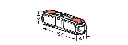 Imagine BLOC TRECERE 1P, 1G - 60BUC/CT - 32A, 0.75 - 4 MMP, COMPRESIE, WAGO