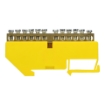 Imagine BLOC TERMINAL IZOLAT PE SINA,  81X43X11,5; 12 GAURI, GALBEN, OR-LZ-8204/12/Y