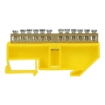 Imagine BLOC TERMINAL IZOLAT PE SINA,  81X43X11,5; 12 GAURI, GALBEN, OR-LZ-8204/12/Y