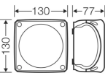 Imagine DOZA DERIV PT 104*104* 70 MM, IP65/66, CLEME CERAMICE 1,5-6MM, REZISTENT LA FOC