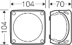 Imagine DOZA DERIV PT 104*104* 70 MM, IP65/66, CLEME CERAMICE 1,5-4MM, REZISTENT LA FOC