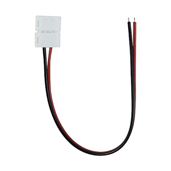 Imagine CONECTOR ALIMENTARE BANDA LED 8MM, MONOCOLORA, CU CABLU, 2 PINI