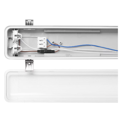 Imagine CORP IL IP65, 600MM, PENTRU 2-TUB LED T8/ 230V POLICARBONAT GRI