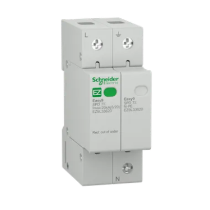 Imagine DESCARCATOR SUPRATENSIUNI, TIP 2, 1P+N, 2MD 20KA, SPD, MOV + GDT, TT/ TN-S, EZ9L