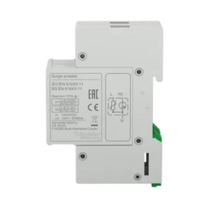 Imagine DESCARCATOR SUPRATENSIUNI, TIP T2, 1P+N 2MD, 275VAC, SPD, MOV+GDT, TT/TN-S, 20KA, EZ9L