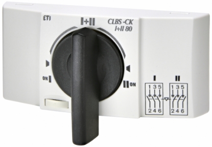 Imagine COMUTATOR SURSA, MANUAL, 100A 3P, 3(1-0-2)POZ, 400VAC, CLBS