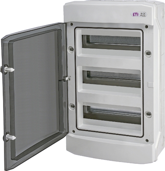 Imagine COFRET APARENT 36MD/3R, IP65, GRI, USA TRANSPARENTA ECH-36PT