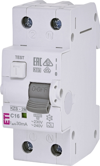 Imagine DIFERENTIAL RCBO, 30MA, TIP A, C 16A, 1P+N, 2MD, 10KA 