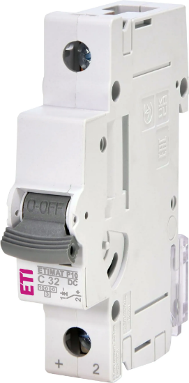 Imagine DISJUNCTOR MCB 1P, C 32A, VDC, 1MD, 10KA, ETIMAT P10-DC