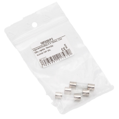 Imagine SIGURANTA FUZIBILA, FI 5 *20MM, 2.0A 250V, RAPIDA - 3BUC/PG